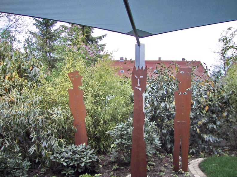 Gartenskulptur aus Stahl