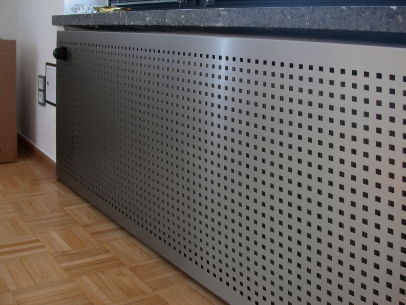 Heizkörperverkleidung aus Edelstahl