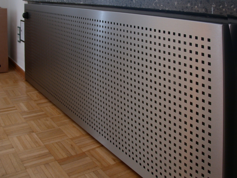 Heizkörperverkleidung aus Edelstahl