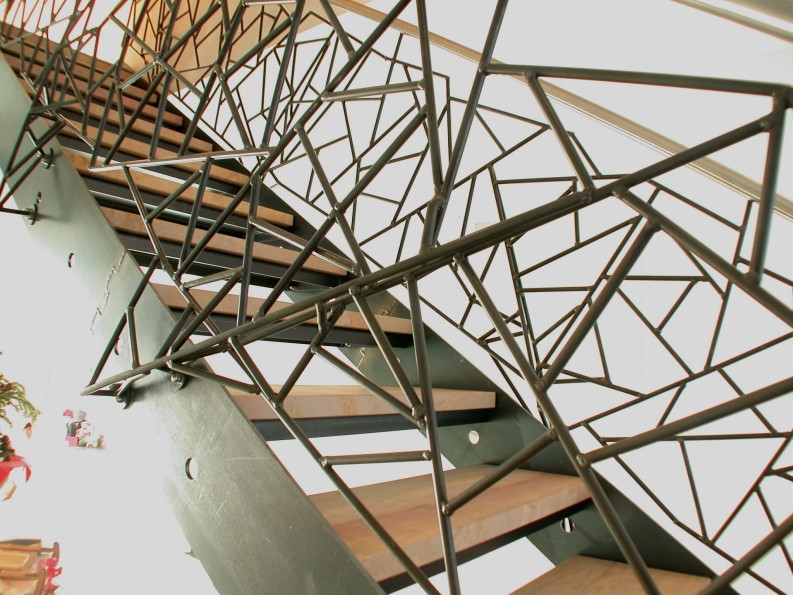 Treppe mit Sandstein Stufen