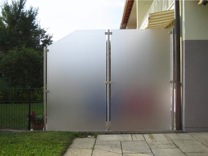 Wind-/Sichtschutz mit Edelstahlpfosten - Windschutz Sichtschutz