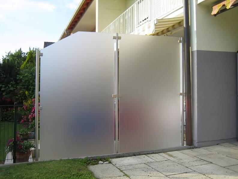 Wind-/Sichtschutz mit Edelstahlpfosten - Windschutz Sichtschutz