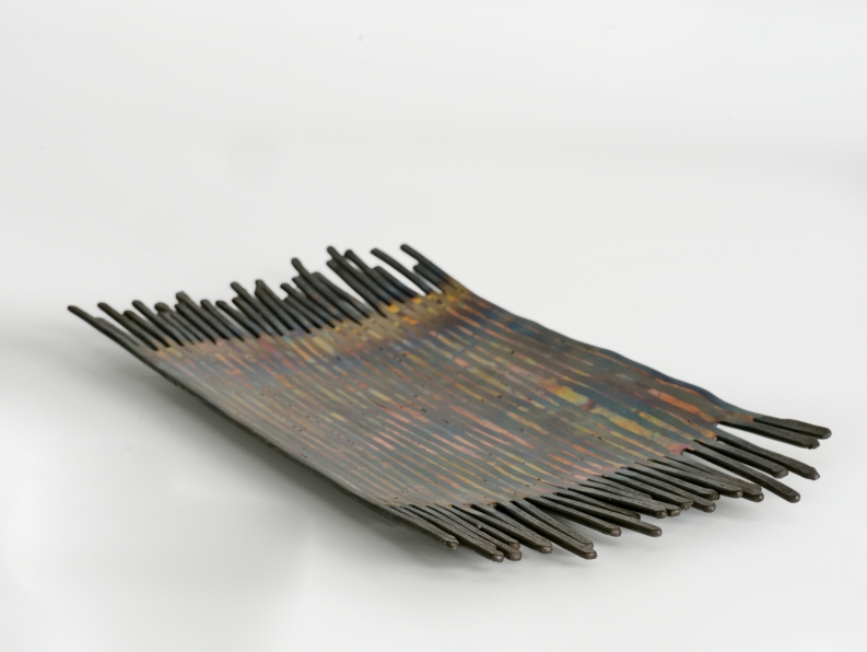 Schale aus Eisen und Silberlot