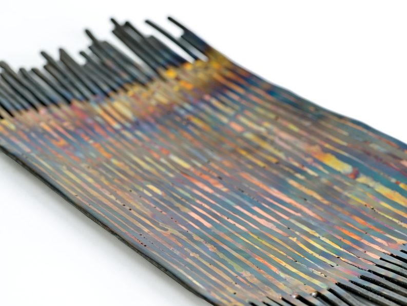 Schale aus Eisen und Silberlot