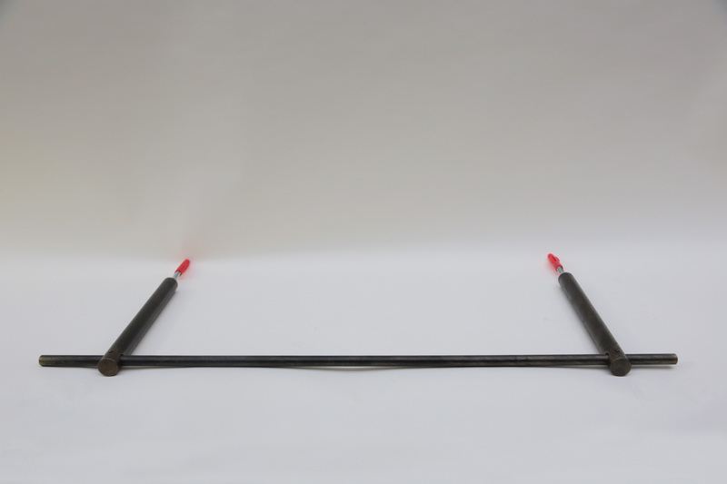 Garderobenstange mit 2 Wandhaltern