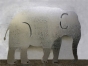 Elefant aus feuerverzinktem Stahl