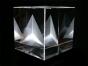 EUCLID´S GUIDE TO INFINITY, Glaswürfel dreidimensional gelasert