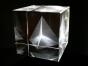 EUCLID´S GUIDE TO INFINITY, Glaswürfel dreidimensional gelasert