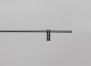 Gardinenstange mit 2 Haltern aus 16 mm Vollmaterial