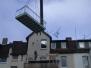 Kran Montage eines Balkones