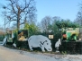 Stahl Tiere im Eingang des Zoo Hannover - gelaserte Tiere für den Zoo Hannover