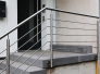 Treppengeländer mit Reling aus Edelstahl