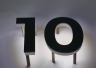 Hausnummer10 mit LED hinterleuchtet