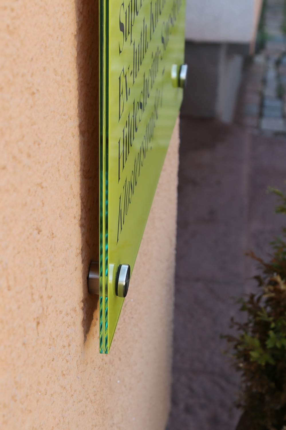 Schild für die Superintendentur