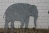 Elefanten aus 3 mm Stahlblech, feuerverzinkt