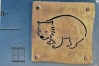 Schild aus Tombak und Edelstahl für den Zoo Hannover