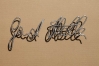 Unterschrift aus Edelstahl Draht nachgeformt