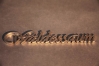 Eleganter Schriftzug aus gelasertem Edelstahl