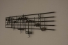 Wandrelief mit Bass Noten aus Stahlblech gelasert