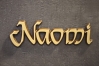 Aluminium Schriftzug "Naomi"