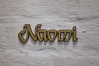 Aluminium Schriftzug "Naomi"