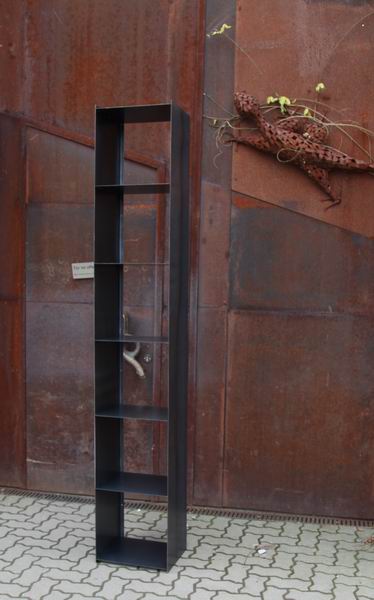 Vertikales Kaminholzregal Aus Stahl - 170cm Hoher Brennholzständer Mit 3 Regalen