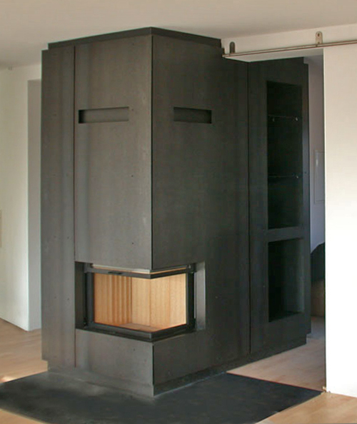 bodenbündiges Kaminblech für einen von uns gefertigten...